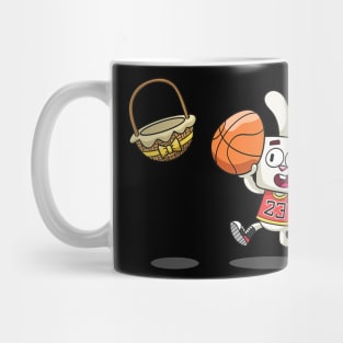 Happy Easter Shirt Kids Boys Bunny Dunk Basketball Easter Mug